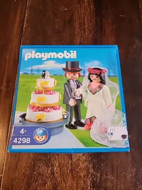 4298 Playmobil Marriage Bridal Pair And Wedding Cake - 2007 New Sealed