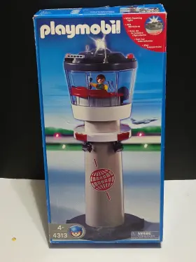 4313 Playmobil Airport Tower - Complete Ec