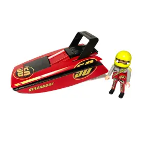 4341 Playmobil 433599097302 Speedboat 50 With Belt Clip Plus Driver Action Toy Figure