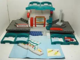 4382 Playmobil Vintage G Scale/gauge Metro Train Station Platform Set Piece Lot