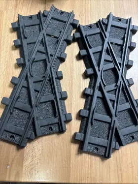 4390 Playmobil Lot Of Two 2 1997 G Scale Plastic Cross-over Switches