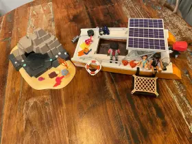 71623 Playmobil 445003327328 Wiltopia Coral Reef Examination Toy Incomplete
