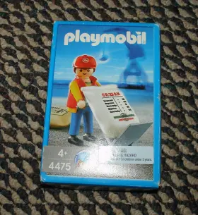 4475 Playmobil Dockworker With Handtruck Set