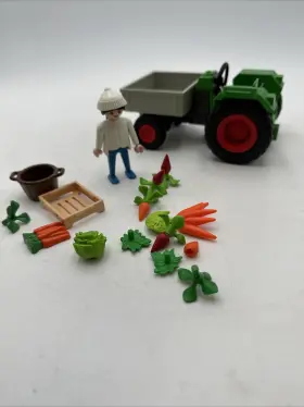 4497 Playmobil Vntg Playmobile Farm Tractor Parts Pieces - Figure Accessories