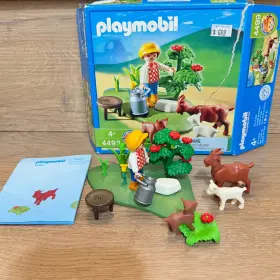 4499 Playmobil Boy And Goats Goat Pasture Complete With Box