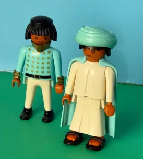 4521-4527 Playmobil Exotic Court Visitor Sultan King And Attendant 4521 4527 Medieval 3666