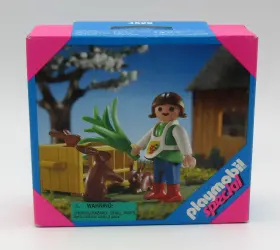 4529 Playmobil New Vintage Sealed 1996 Special Girl Feeding Rabbit