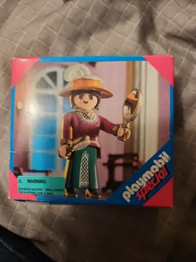 4536 Playmobil Vintage 1996 Special Countess Lady With Hat Mirror Brush In Box