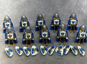 4547 Playmobil 10 Prince/knight Figures -no Swords