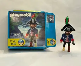 4548 Playmobil Pirate Peg Leg With Parrot Complete Box 4548 Playmobil Pirate Peg Leg With Parrot Complete Box