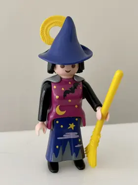 4550 Playmobil Special Midnight Witch With Broom Halloween Mystical Magic Complete