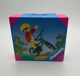 4556 Playmobil #4556 New Rare Vintage Retired 1998 Special Figure Action Bmx Biker