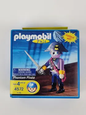4572 Playmobil Pals Ghost Phantom Pirate Rare New 2004 Vintage
