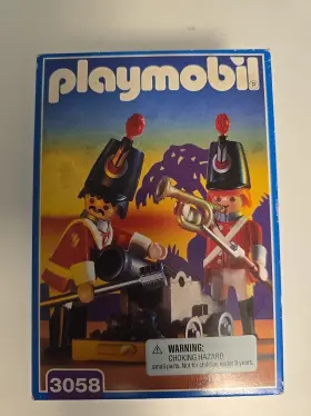 3058 Playmobil 4628 Harbor Guards Redcoats Soldiers Retired Vintage Rare