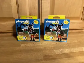 4633 Playmobil Lot 2 Sets Pals #4633 Dragon Slayer Figure And Accessories New
