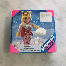 4656 Playmobil Special Princess Mermaid Pink Shell 2005 New Sealed In Box
