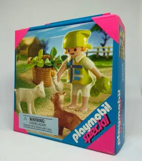 4674 Playmobil Farm Animals Boy With Baby Goats