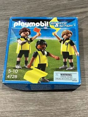 4728 Playmobil Sports And Action Referee Linesmen New In Sealed Box