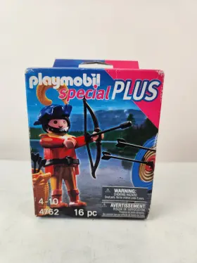 4762 Playmobil Archer Target Arrows Bow New Special Plus 2012 Sealed