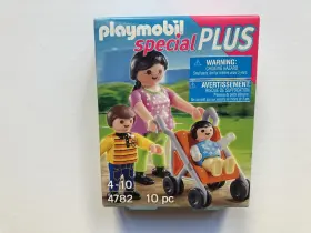 4782 Playmobil Special Plus Set #4782 Mother With Children And Stroller New In Box