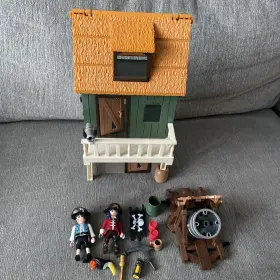4796 Playmobil - Super 4 Pirates Gunpowder Island Hidden Fort Incomplete Used