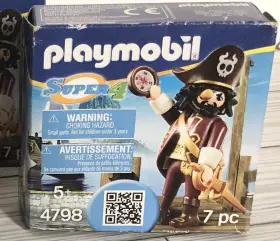 4798 Playmobil Super 4 Sharkbeard Figure New Factory Sealed