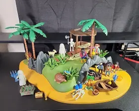 3799 Playmobil 4799 Pirate Turtle Cove Desert Island Mostly Complete Set With Extras
