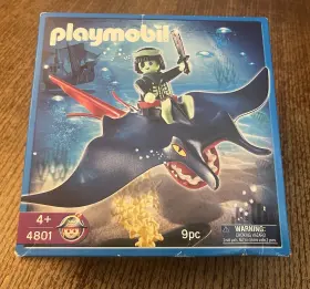4801 Playmobil Stingray Bareback Rider Play Set New Nib Sealed Retired