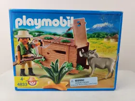 4833 Playmobil Ranger With Warthog W Weapon Food Rope Cage New 2008