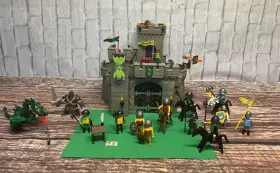 4835 Playmobil Green Dragon Castle With Knights King Warriors Horses Vgc
