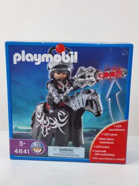 4841 Playmobil Dragon Knight With Led Lance W Horse Weapon New 2008