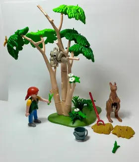 4854 Playmobil Koala And Kangaroo Set Zoo Safari Animals Complete