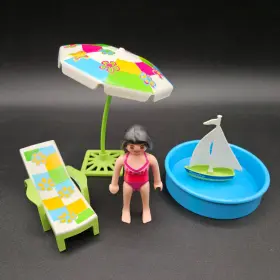 4864 Playmobil Paddling Pool Playset Incomplete