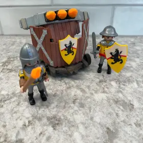 4867 Playmobil Lion Knights Ballista Catapult Shield - Complete