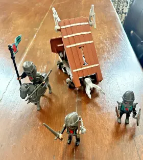 4869 Playmobil Rare Falcon Knights Battering Ram Medieval Castle Siege Pre-owned