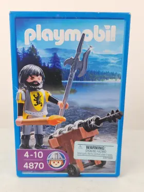 4870 Playmobil Lion Knight Cannon Guard New 2009