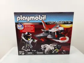4877 Playmobil Secret Agent Detection Jet Top Agents New 2009