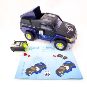 4878 Playmobil Top Agents Robo Gang Jeep Car Retired No Rc Module Incomplete
