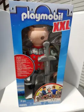 4895 Playmobil Xxl Knight Medieval Soldier New Sealed Ship W Original Brown Box
