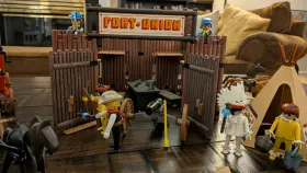 49-59918 Playmobil Vintage 1980 By Schaper Western Adventure Set Fort Union 7100