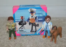 4900 Playmobil Small Lot Set Police Radar Control New Plus Veterinarian Pony