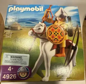 4926 Playmobil Mongolian Warrior On A Horse - Easter Egg New 2009
