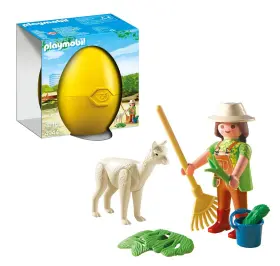4944 Playmobil Zookeeper With Alpaca Gift Egg Great Gifting And Travel Toy Fun