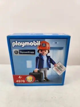 4976 Playmobil Thyssenkrupp Technician Repairman City Very Rare Promo
