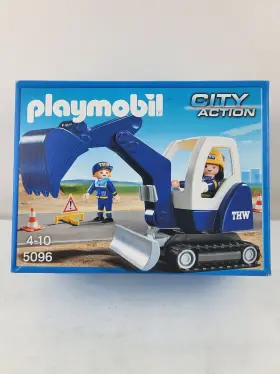 5096 Playmobil Mini Excavator 2015 Rarest Collector Item New In Box Thw