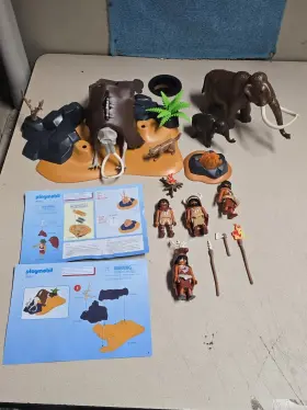 5104 Playmobil 5101 #5101 Skeleton Mammoth Cave 5105 Mammoths 100% Complete