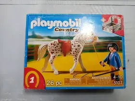 5107 Playmobil Horse/pony And Stable Set With Trainer Accessories Retired