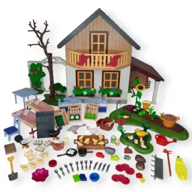 5120 Playmobil Set Farm Doll House Vegetable Food Market Playset Animal Lot Eggs
