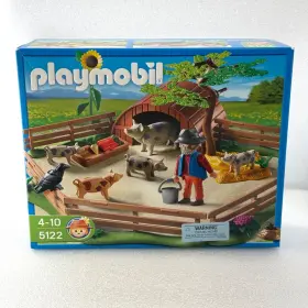 5122 Playmobil - Spotted Pigs And Pig Pen Farm Set Age 4-10 New Sealed