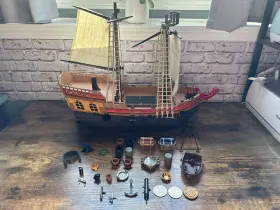 5135 Playmobil - Large Pirate Ship Incomplete